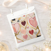 ラブハート フェイバーバッグ (クリップ留めされた状態)