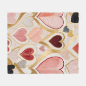 ラブハート フリースブランケット (正面(横))