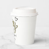 ラブハート ブライダルシャワー 紙コップ (左)