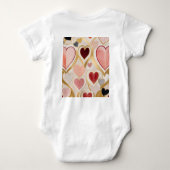 ラブハート ベビーボディスーツ (裏面)