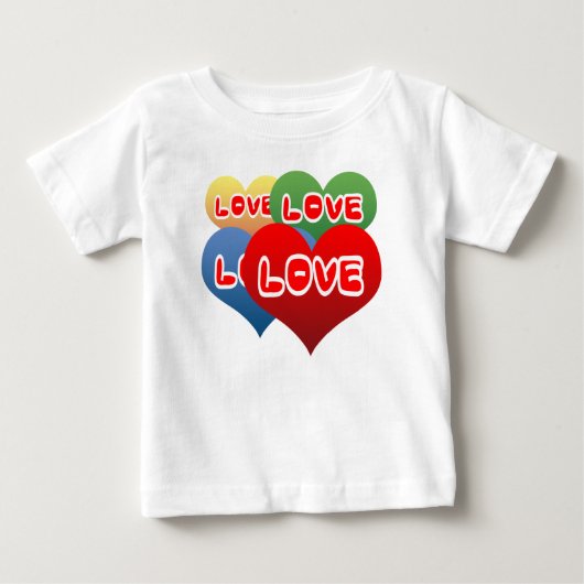 ラブハート ベビーTシャツ (正面)