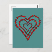 ラブハート ポストカード (正面/裏面)