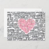 ラブハート ポストカード (正面/裏面)