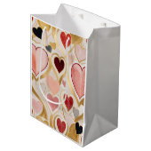 ラブハート ミディアムペーパーバッグ (正面アングル)