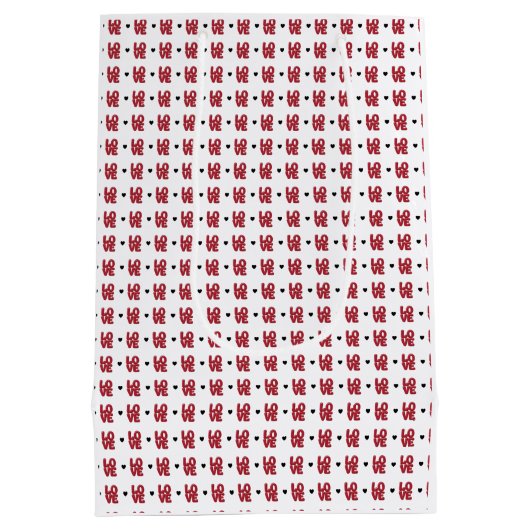 ラブハート ミディアムペーパーバッグ (裏面)