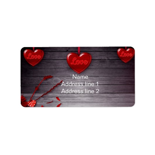 ラブハート ラベル (正面)