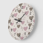 ラブハート ラージ壁時計 (傾斜)