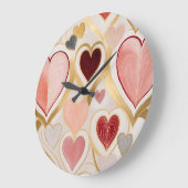 ラブハート ラージ壁時計 (傾斜)