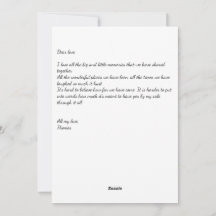 ラブハート: 手紙を書いて - バレンタインカード