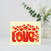 ラブハート- John 13:34 ポストカード (スタンド正面)