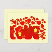 ラブハート- John 13:34 ポストカード (正面/裏面)