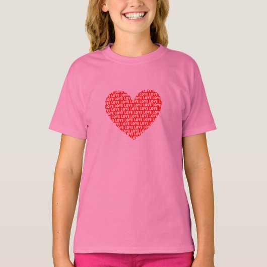 ラブハート Tシャツ (正面)