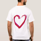 ラブハート Tシャツ (裏面)