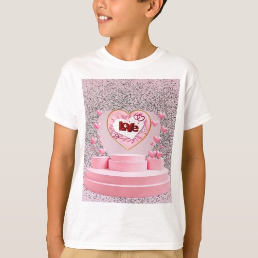 ラブハート Tシャツ (正面)