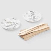 ラブバイブル聖なる書物、 経典聖句エペソ4:2大理石 ハンドファン (組立なし)