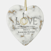 ラブバイブル聖なる書物、 経典詩エフェソス4:2 セラミックオーナメント (右)