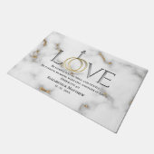 ラブバイブル聖なる書物、 経典詩エペソ4:2 ドアマット (アングル)