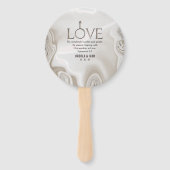 ラブバイブル聖なる書物、 経典詩エペソ4:2 ハンドファン (正面)