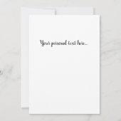 ラブバグおもしろいイラストレーションとハート水色 招待状 (裏面)