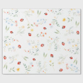 ラブバグかわいい夏の庭 ラッピングペーパー (フラット)