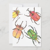 ラブバグとキス水彩バレンタインデー シーズンカード (裏面)