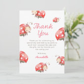 ラブバグの誕生日パーティー感謝カード サンキューカード (スタンド正面)