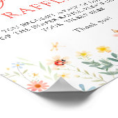 ラブバグガーデンワイルドフラワーおむつラッフル ポスター (角)