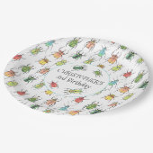 ラブバグズカブトムス子供の誕生日 ペーパープレート (アングル)