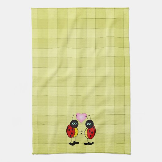 ラブバグズピクニック キッチンタオル (縦)