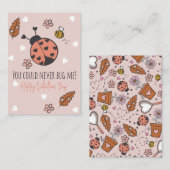 ラブバグバレンタインデー ノートカード (正面/裏面)