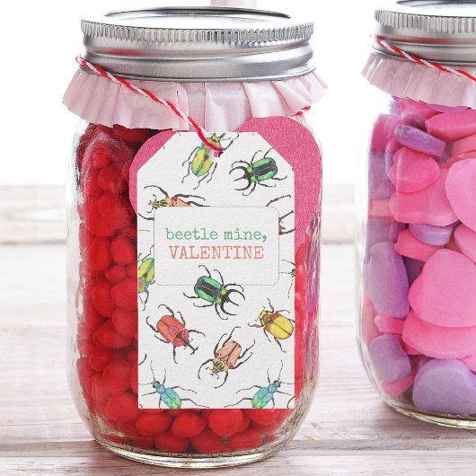 ラブバグビートル鉱山バレンタインデー ギフトタグ