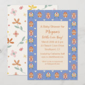 ラブバグベビーシャワー招待状 招待状 (正面/裏面)