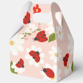 ラブバグ可愛いラディバグ赤ちゃんパーソナライズされたシャワー フェイバーボックス (裏面)