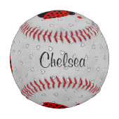 ラブバグ名前をカスタムする野球 野球ボール (正面)