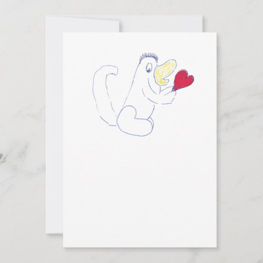 ラブバグ招待状カード 招待状 (正面)