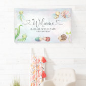 ラブバグ水の色ガール1st誕生日へようこそ 横断幕 (インサイチュ)