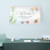 ラブバグ水の色ガール1st誕生日へようこそ 横断幕 (トレードショー)