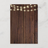 ラブバグ素朴ベビーシャワー エンクロージャーカード (裏面)