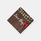 ラブバグ素朴ベビーシャワー スタンダードカクテルナプキン (角)