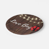 ラブバグ素朴ベビーシャワー ペーパープレート (アングル)