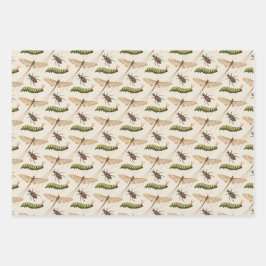 ラブバグ虫の赤ちゃんシャワー ラッピングペーパーシート