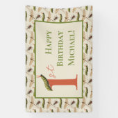 ラブバグ虫名前をカスタムする1st誕生日 横断幕 (縦)