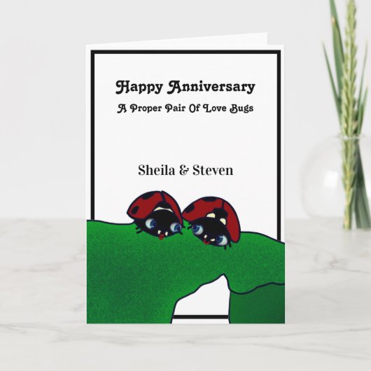 ラブバグ記念日 カード (正面)