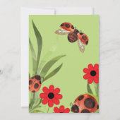 ラブバグ誕生日招待状カード (裏面)