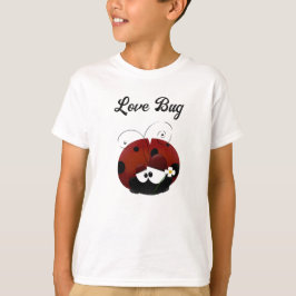 ラブバグ・テントウムシ かわいいキャラクター バレンタインデー Tシャツ