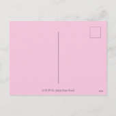 ラブバグ，ホタル&満月，かわいいバレンタイン シーズンポストカード (裏面)