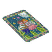 ラブバグ，ホタル&満月，かわいいバレンタイン マグネット (右側)