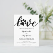 ラブバジェット非フォトポープリント結婚式招待状 (スタンド正面)