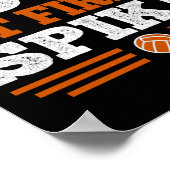 ラブバスケットボールギフト男性女性子供 ポスター (角)