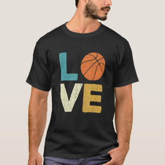 ラブバスケットボール選手コーチポイントガードボールShoo Tシャツ